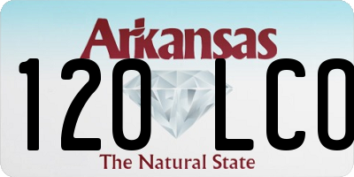 AR license plate 120LCO