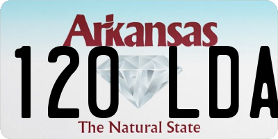 AR license plate 120LDA