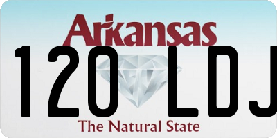 AR license plate 120LDJ