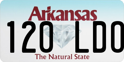 AR license plate 120LDO