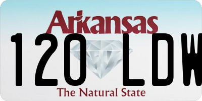 AR license plate 120LDW