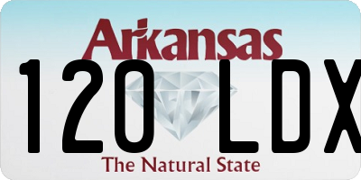 AR license plate 120LDX