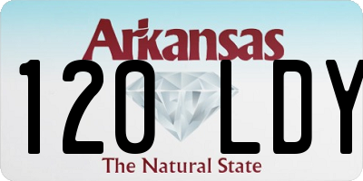 AR license plate 120LDY