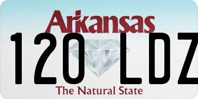 AR license plate 120LDZ