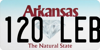 AR license plate 120LEB
