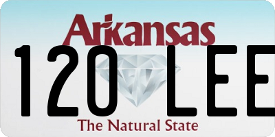 AR license plate 120LEE