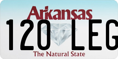 AR license plate 120LEG
