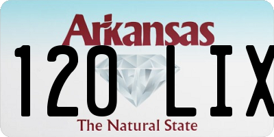 AR license plate 120LIX