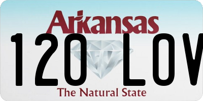 AR license plate 120LOV