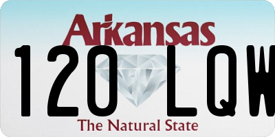 AR license plate 120LQW