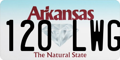 AR license plate 120LWG