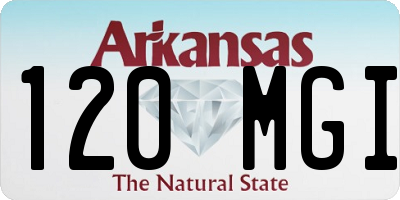 AR license plate 120MGI