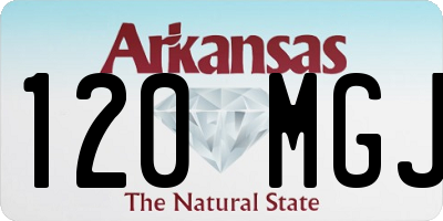 AR license plate 120MGJ