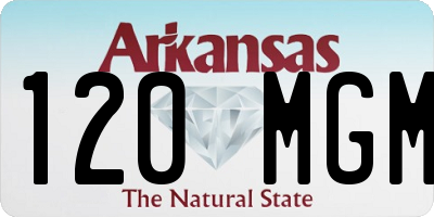 AR license plate 120MGM