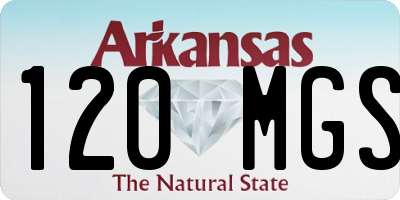 AR license plate 120MGS