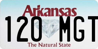 AR license plate 120MGT