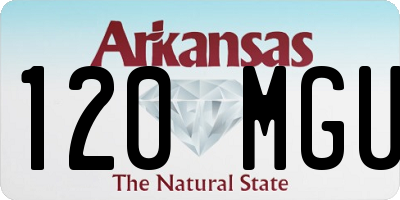 AR license plate 120MGU