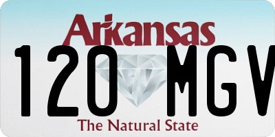 AR license plate 120MGV