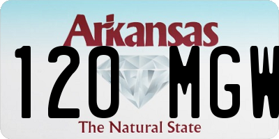 AR license plate 120MGW