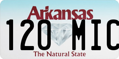 AR license plate 120MIC