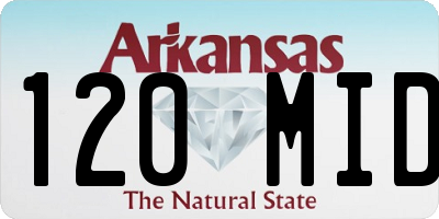 AR license plate 120MID