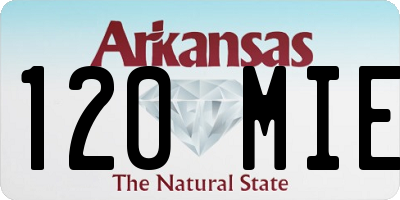 AR license plate 120MIE
