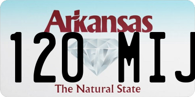 AR license plate 120MIJ