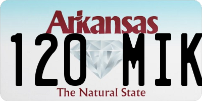 AR license plate 120MIK