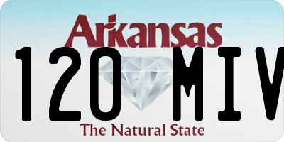 AR license plate 120MIV