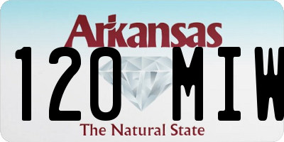 AR license plate 120MIW