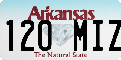 AR license plate 120MIZ