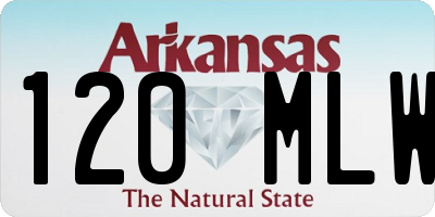 AR license plate 120MLW