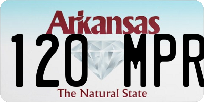 AR license plate 120MPR