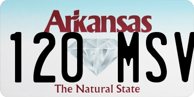 AR license plate 120MSV