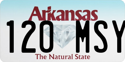 AR license plate 120MSY