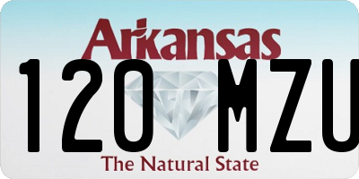 AR license plate 120MZU