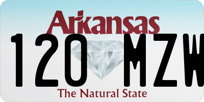 AR license plate 120MZW