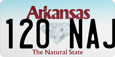 AR license plate 120NAJ