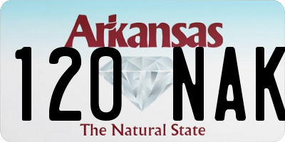 AR license plate 120NAK