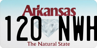 AR license plate 120NWH