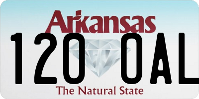 AR license plate 120OAL
