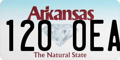 AR license plate 120OEA
