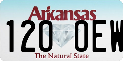 AR license plate 120OEW