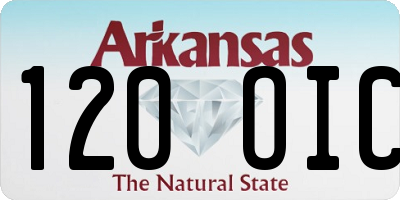 AR license plate 120OIC