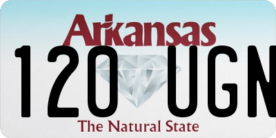 AR license plate 120UGN
