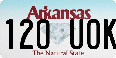 AR license plate 120UOK