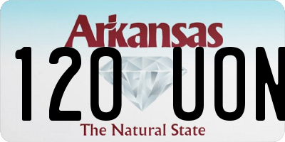 AR license plate 120UON