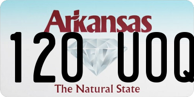 AR license plate 120UOQ