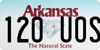 AR license plate 120UOS