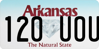 AR license plate 120UOU